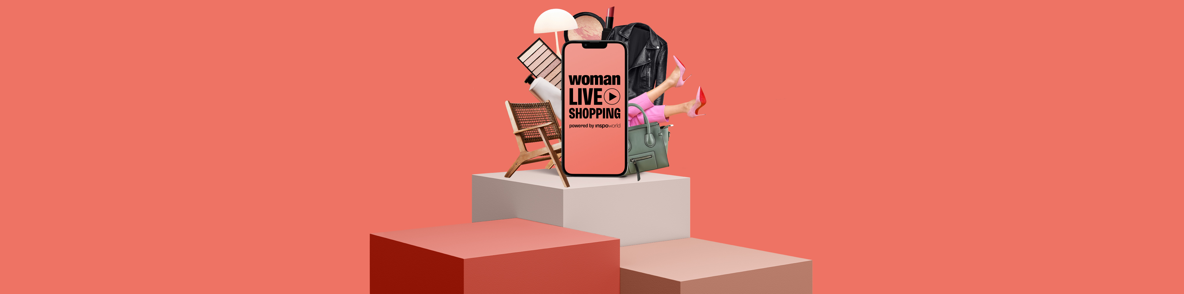 Woman Live Shopping Key Visual breit